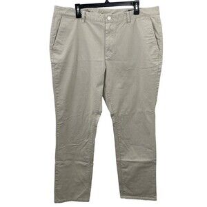 Bonobos Men’s‎ 40x32 Beige Slim Flat Front Chinos Trousers Pants